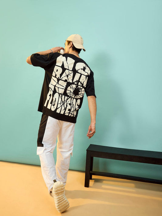 🌧️ NO RAIN NO FLOWERS — Oversized Graphic Tee