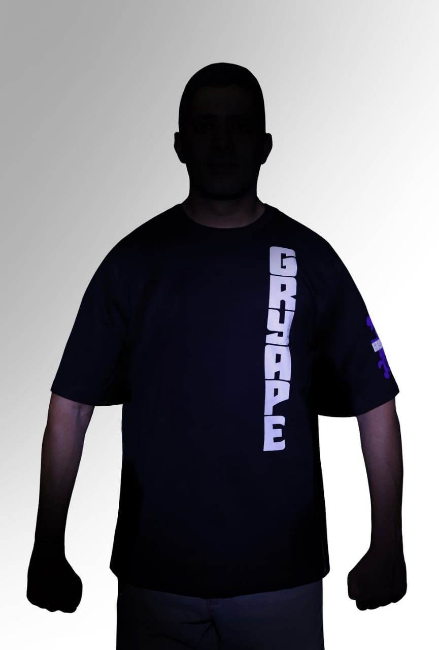 🟣 GRYAPE — Glow-in-Dark Oversized Beast Tee