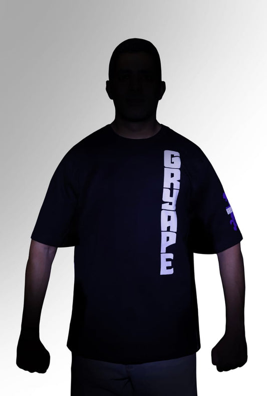 🟣 GRYAPE — Glow-in-Dark Oversized Beast Tee