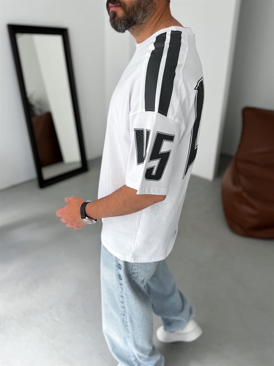 🏈 MICHIGAN 45 — Oversized Varsity Tee