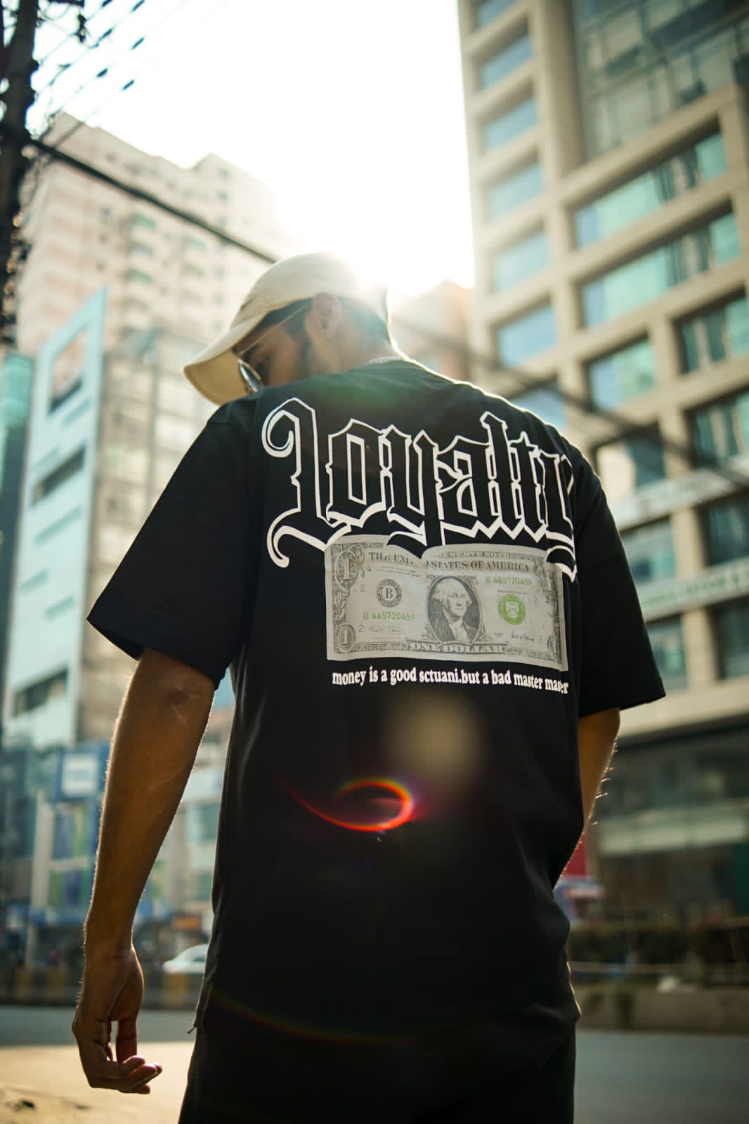 💵 LOYALTY OVER MONEY — Oversized Street Tee