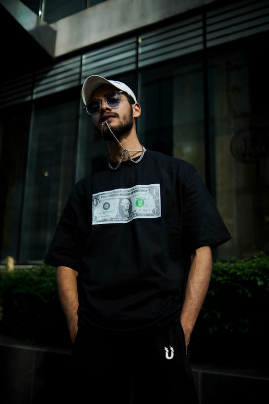 💵 LOYALTY OVER MONEY — Oversized Street Tee